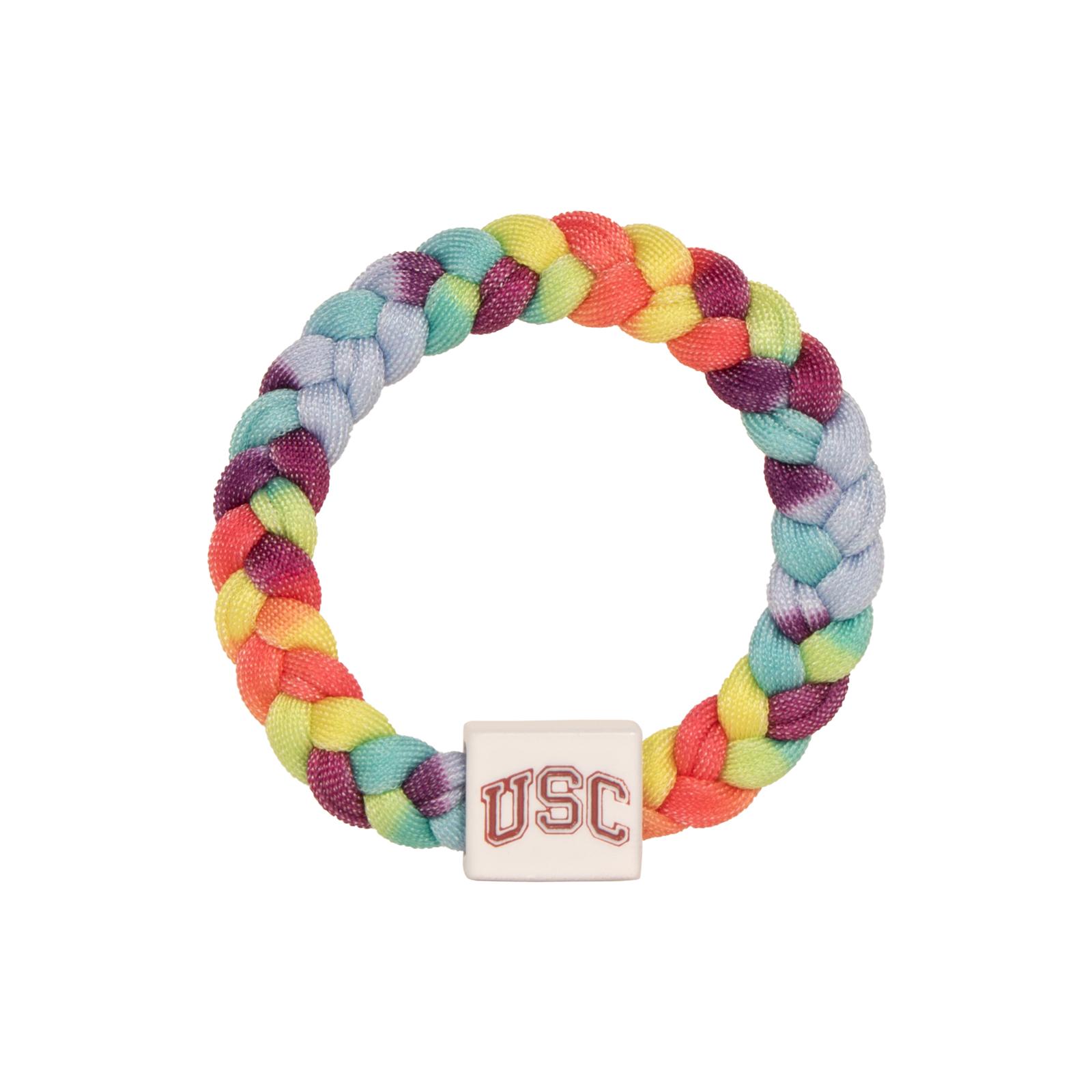 USC Arch Braided Bracelet Rainbow Pin USA image01